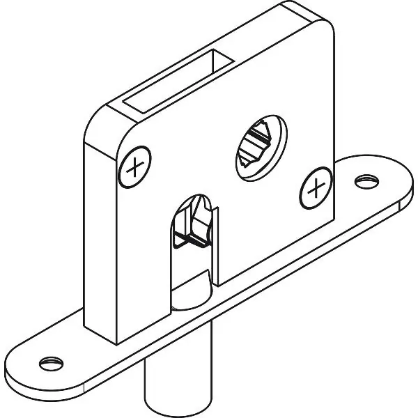 Rychlé Dodání HAWA-Variofold/Centerfold 80/H zadlabací zámek, čep 13 mm, ocel pozink