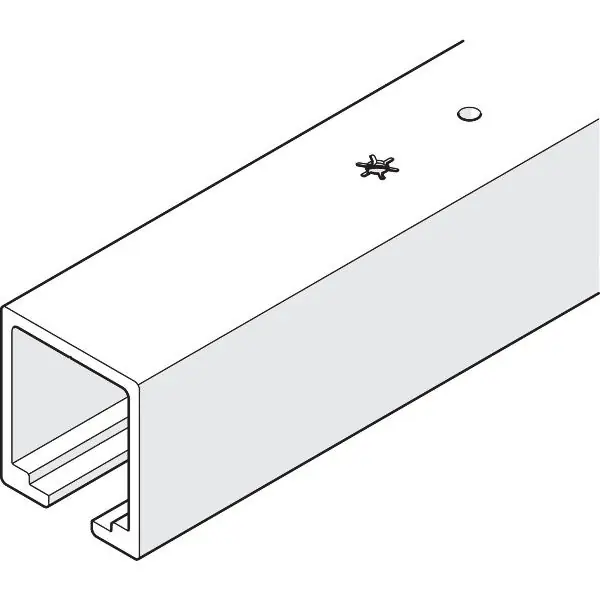 HAWA Junior 120 pojezdová kolejnice, montáž do stropu, D= 2500 mm, hliník elox Expresní Doručení