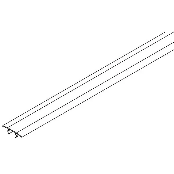 HAWA Porta/Divido jednorázový kryt pojezdové kolejnice 2000 mm plast černý Novinka