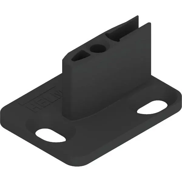 HELM 73 Vedení po podlaze bez vůle, šířka drážky 8 mm, plast, černá Akční Nabídka