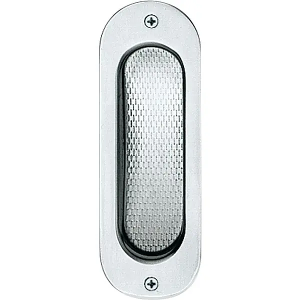 MARCHESI mušle pro posuvné dveře, oválná, 40 x 120 mm, bez otvoru, nerez mat Sezónní Sleva