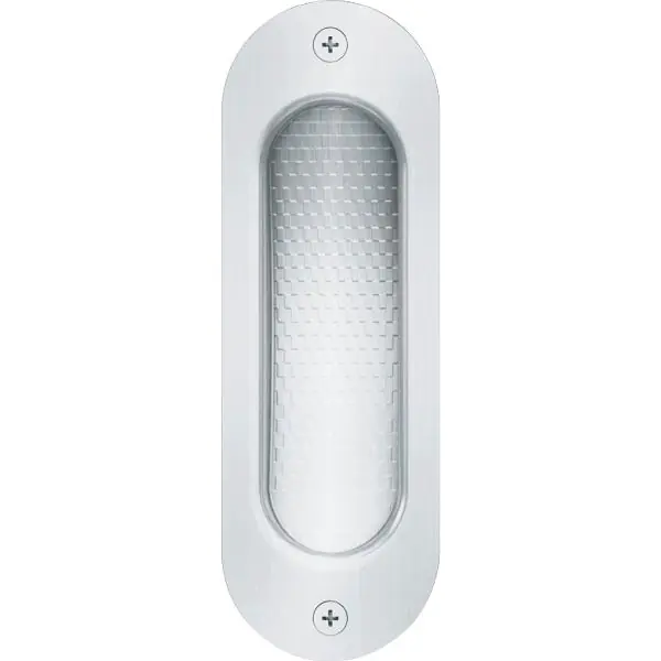Pouze Dnes Mušle pro posuvné dveře FSB 4212 ovál, 40x120mm, bez otvoru, nerez jemný mat