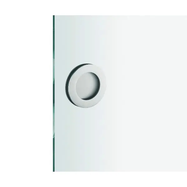 Mušle pro posuvné skleněné dveře 4256 kulatá, pro sklo 10 mm, ø 75 mm, nerez Nejlepší Cena