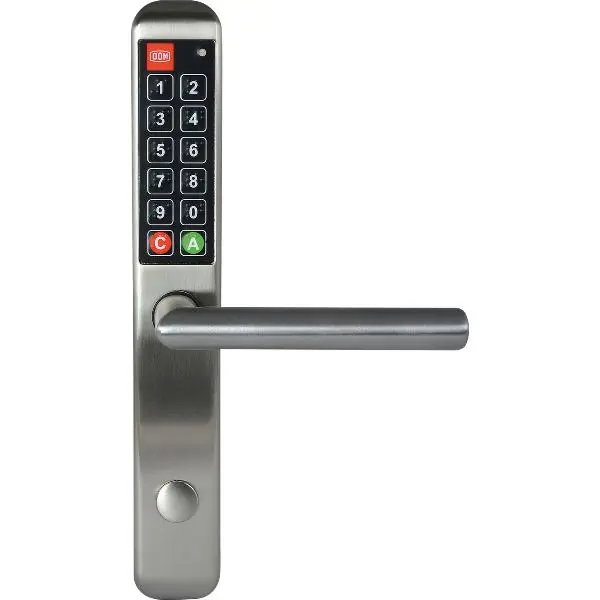Jen Po Omezenou Doba Přístupový kontrolní systém, kování na dlouhm štítku EasyKey Slim, PZ 72, nerez